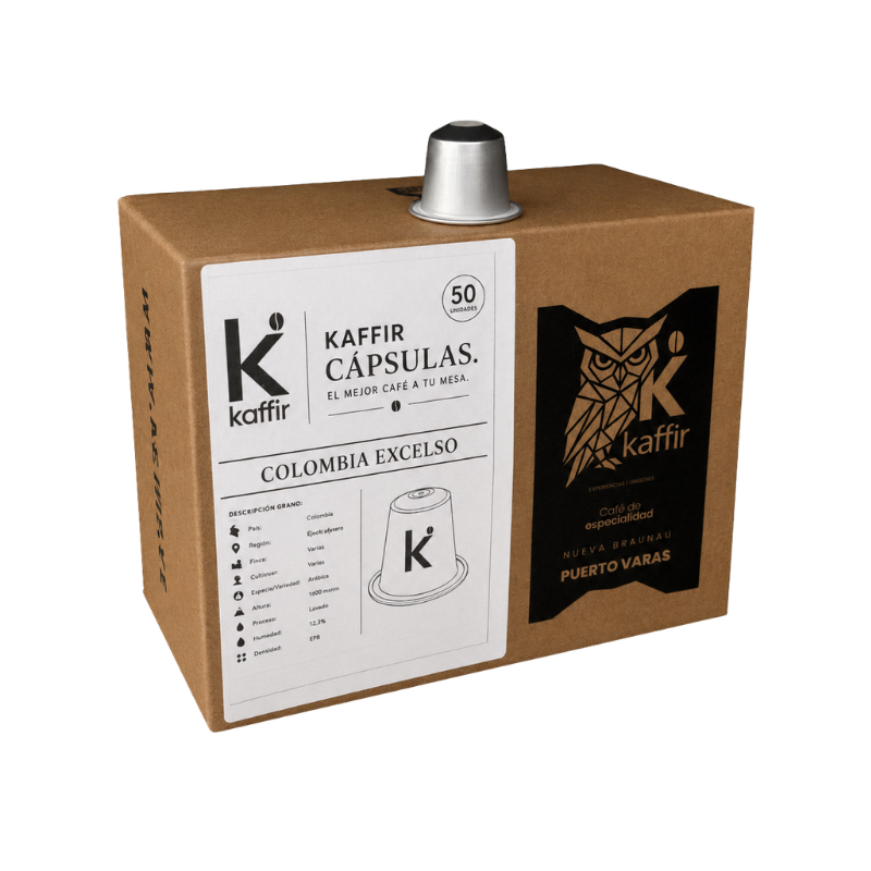 cápsulas de café Colombia Excelso medio