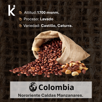 Café de Especialidad Colombiano Lavado – Tostado Intenso 1KG | Molido