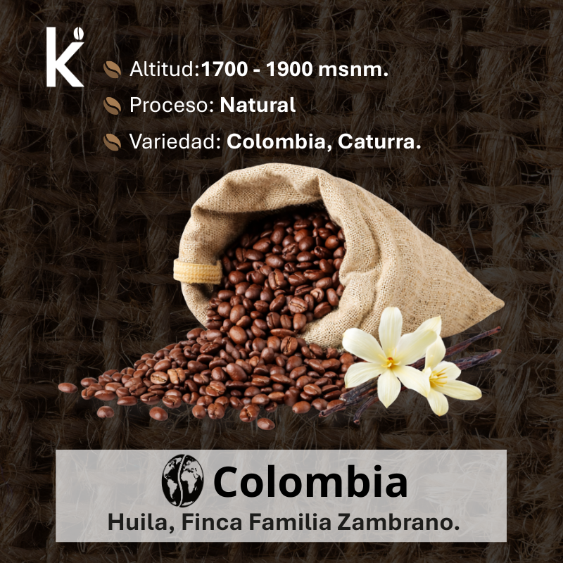 Café de Especialidad Colombiano Natural – Tostado Medio 1KG | Grano Entero