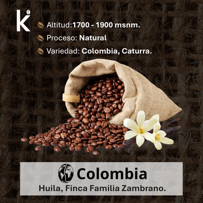 Café de Especialidad Colombiano Natural – Tostado Medio 1KG | Grano Entero
