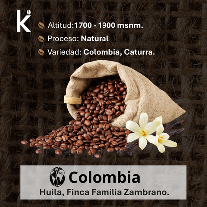 Café de Especialidad Colombiano Natural – Tostado Medio 200g | Molido