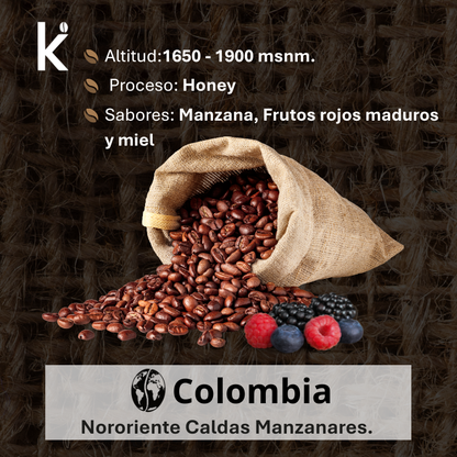 Café de Especialidad Honey Pink Bourbon – Tostado Medio 80g | Grano